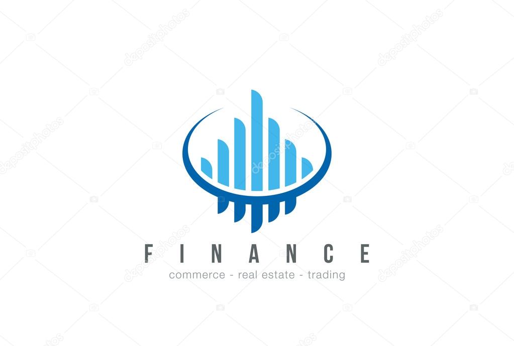 Business Finance Real Estate Logo design vector template