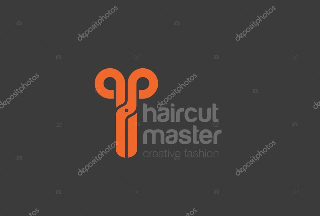 Scissors Logo design vector template icon