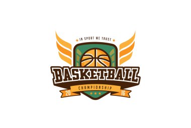 Basketbol rozet Logo