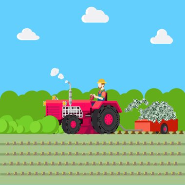tarım iş iinfographics illüstrasyon