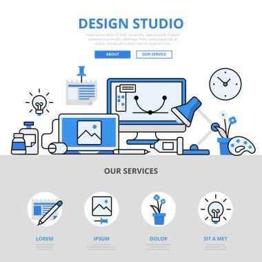 Modern web sitesi infographics illüstrasyon