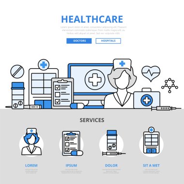 Modern web sitesi infographics illüstrasyon