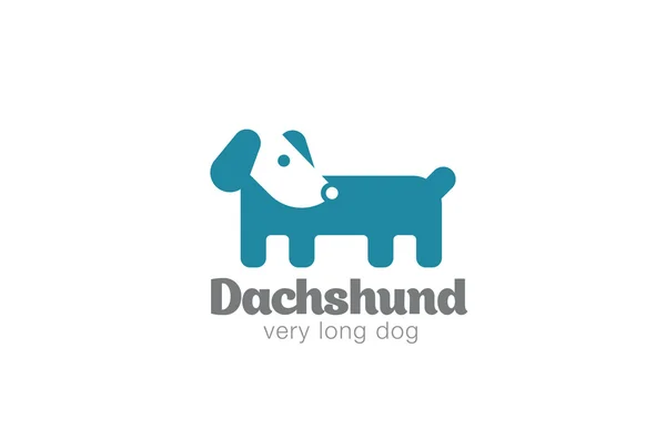 Іграшка смішна собака логотип — стоковий вектор