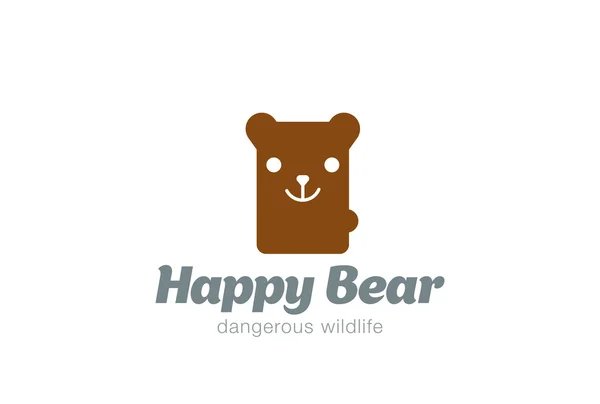 Logotipo pequeño oso — Archivo Imágenes Vectoriales