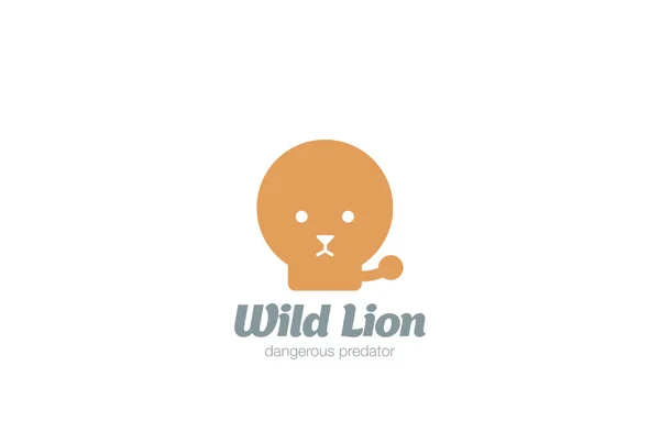 Petit logo Lion — Image vectorielle