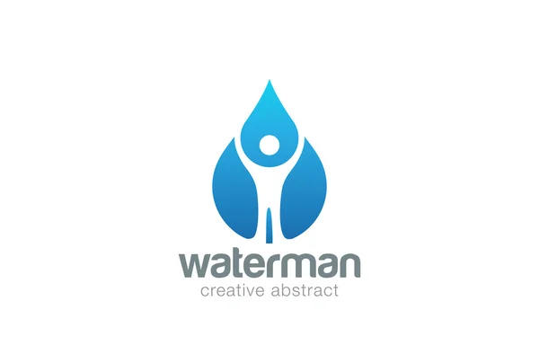 Woda kropla logo — Wektor stockowy