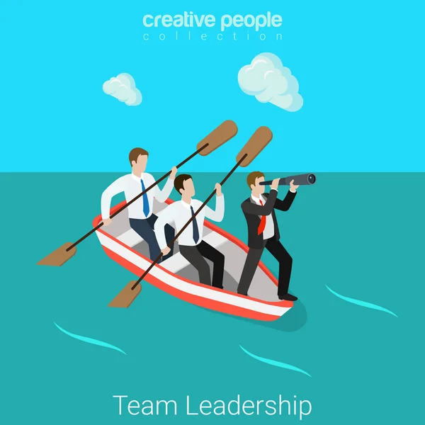 Лідерство в бізнес концепції — стоковий вектор