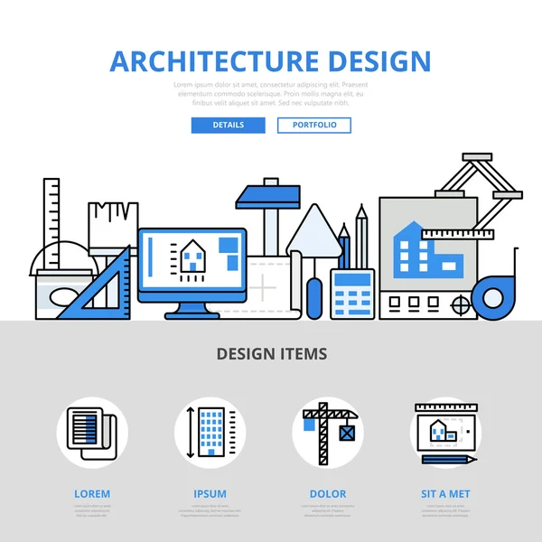 Modern webbplats Infographics illustration — Stock vektor
