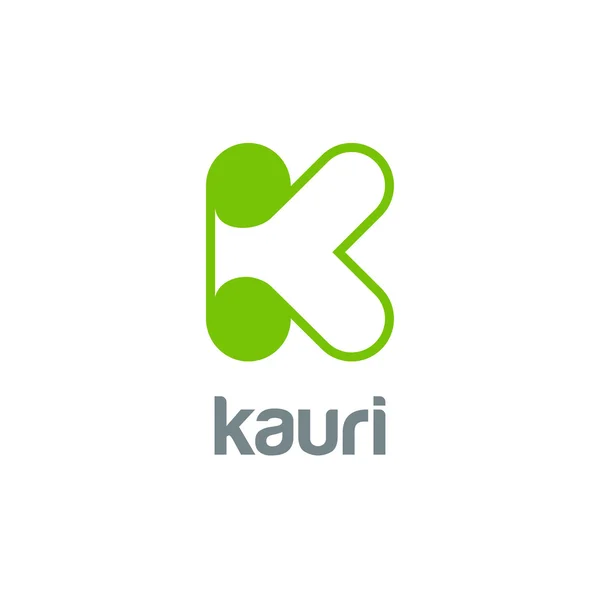 K harfi logo tasarımı — Stok Vektör