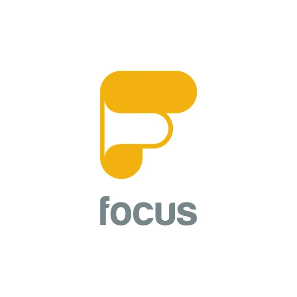 Buchstabe f Logo-Design — Stockvektor