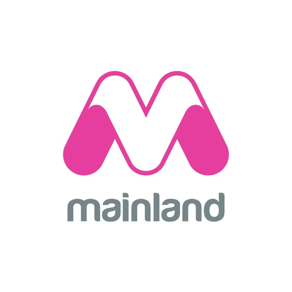 Kirjain m logo suunnittelu — vektorikuva