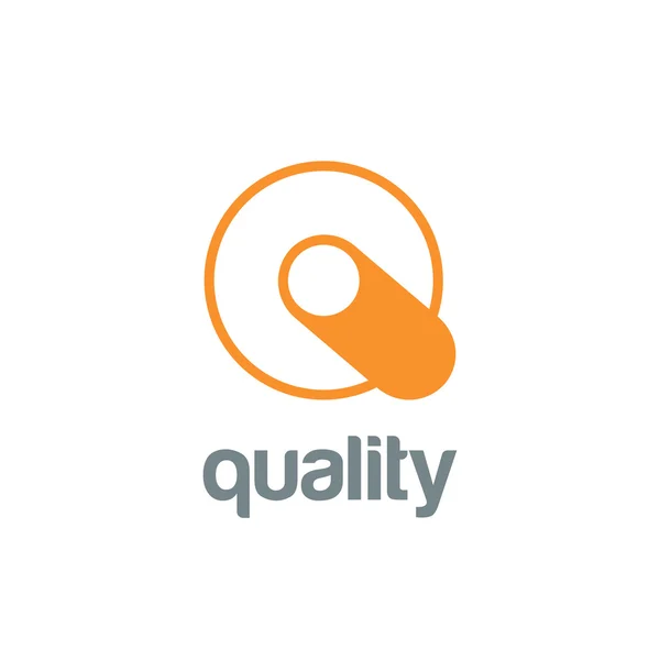 Buchstabe q Logo Design — Stockvektor
