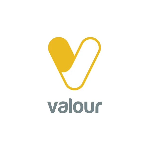 Letter V Logo design — Stock Vector