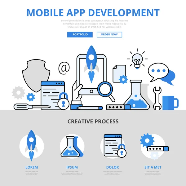 Modern weboldal infographics illusztráció — Stock Vector