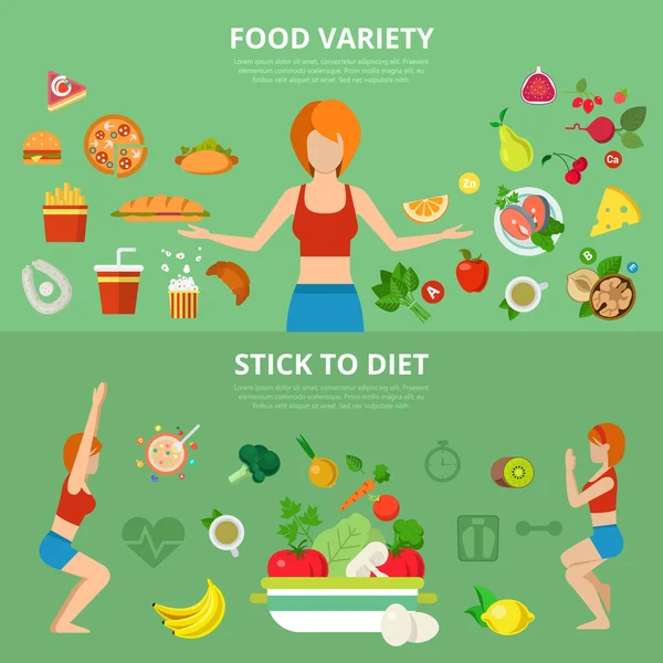 Healthy lifestyle concept. — Stock Illustration Healthy lifestyle concept. Vector Graphics