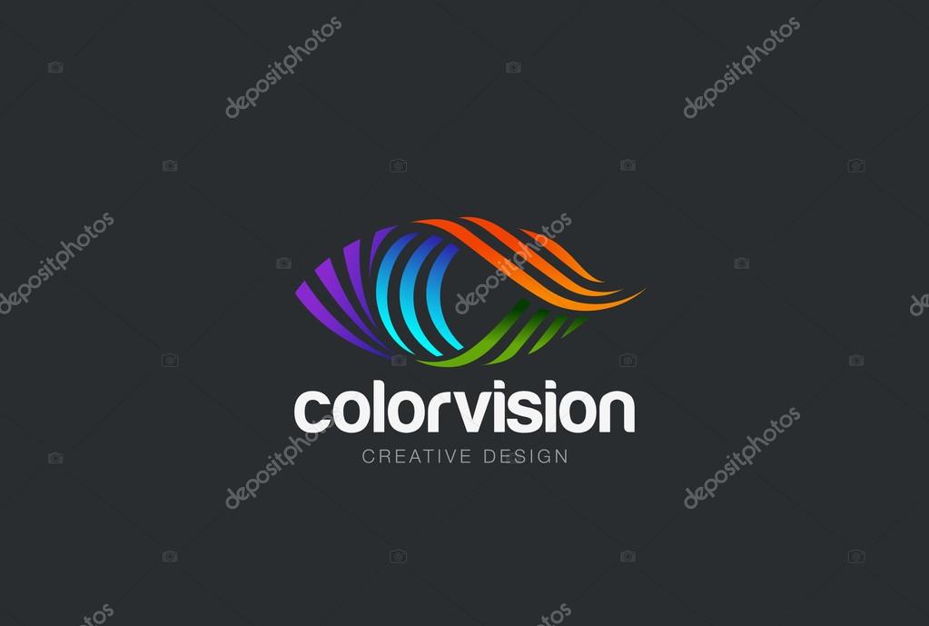 Eye Logo design vector template. Colorful media icon