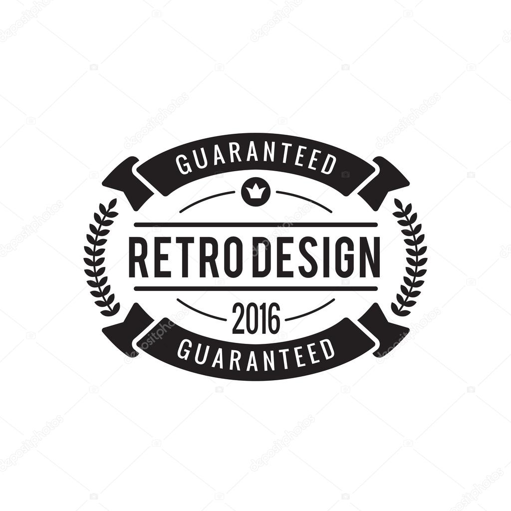 Vintage Label Badge Logo Design Vector Elements Template With Ri Stock Vector C Sentavio