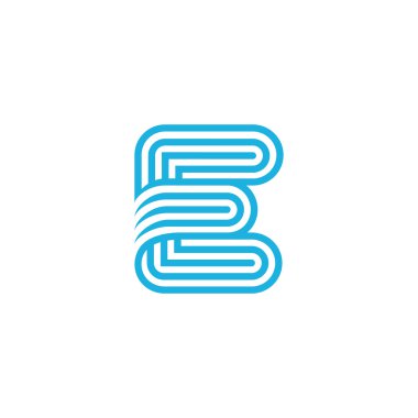 yaratıcı harf E logosu