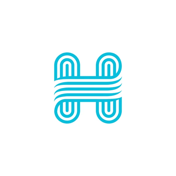 Tvůrčí písmeno H logo Design — Stockový vektor