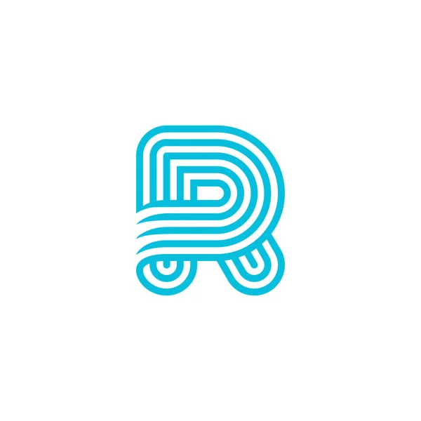 Creatieve letter R logo — Stockvector