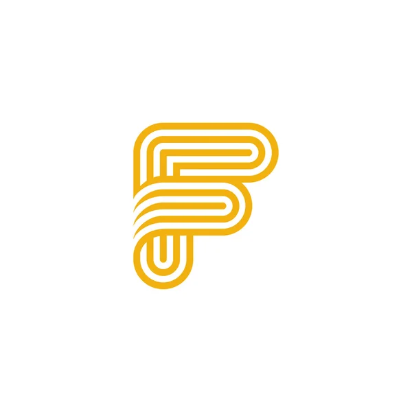 Carta criativa F Logo —  Vetores de Stock