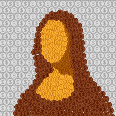 Mona Lisa soyut 