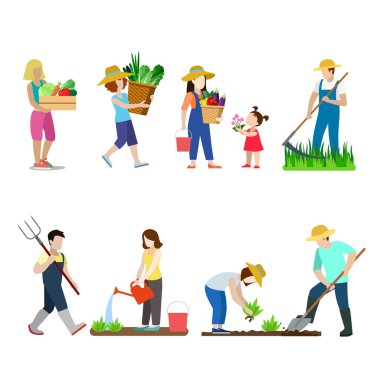 Bahçede aile hayatı 