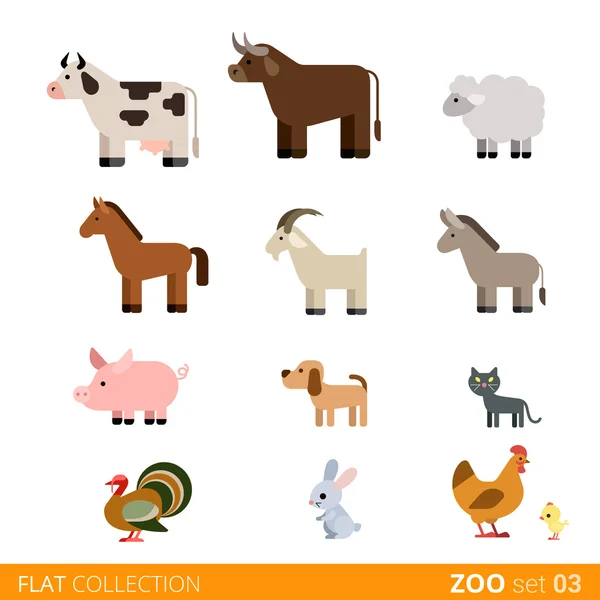 Animals icon set. — Stock Vector