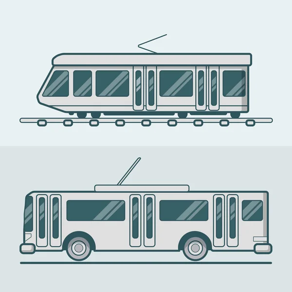 Conjunto de transporte lineal — Archivo Imágenes Vectoriales