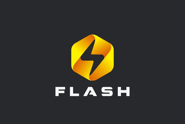 Logo Flash diseño abstracto — Vector de stock