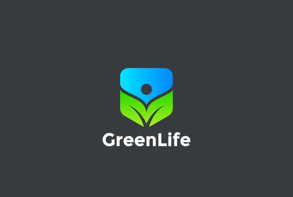 Logotipo verde eco —  Vetores de Stock