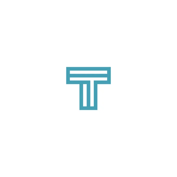 Niemożliwe, litery T Logo design — Wektor stockowy