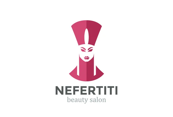 Silueta de cabeza Nefertiti — Vector de stock