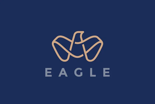 Eagle Logo abstrakt design — Stock vektor