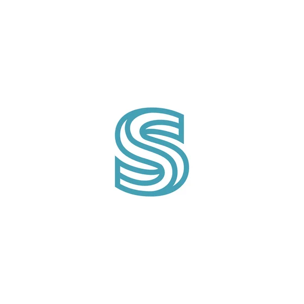 Niet onmogelijk Letter S Logo ontwerp — Stockvector