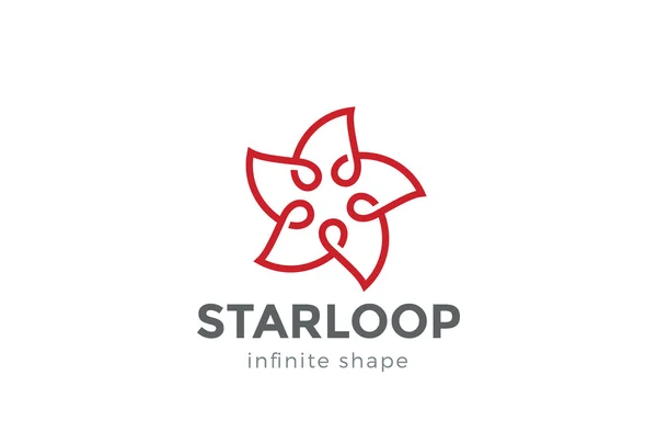 Star-logo ontwerp — Stockvector