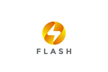 Flash Logo design clipart