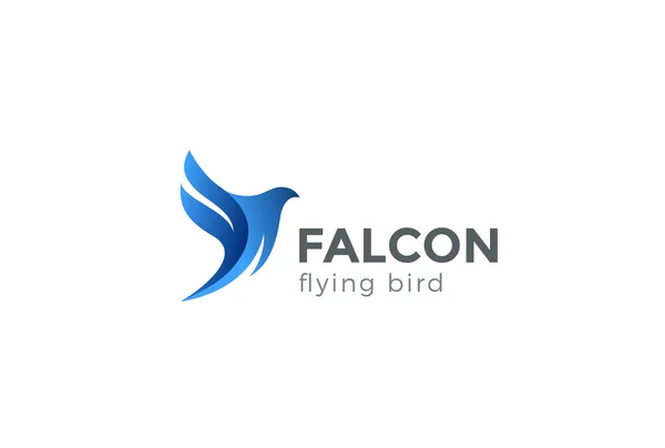 Falcon pták Logo — Stockový vektor