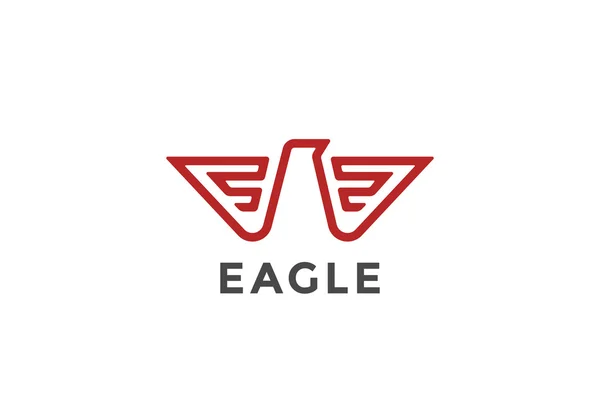 Eagle Logo abstrakt design — Stock vektor