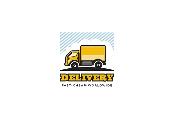 Dostawy samochodów ciężarowych Logo — Wektor stockowy