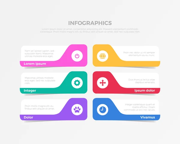 Infographics háttér koncepció — Stock Vector