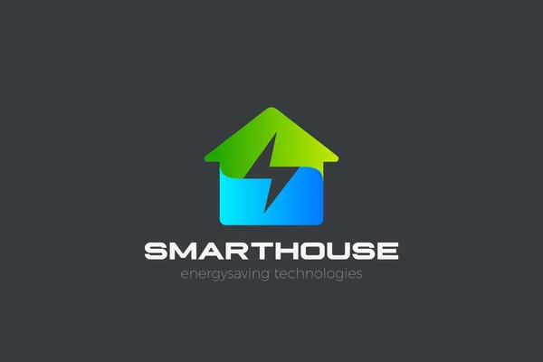 Smart House Logo Ontwerp Vector Template — Stockvector