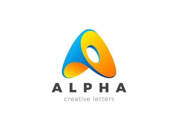 Letter Logo Design Friendly Corporate Entertainment Media Technology Digital Business — Stockový vektor