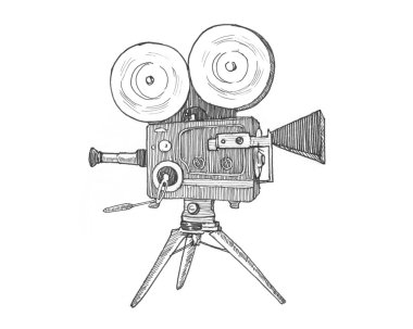 Vintage sinema film kamera.
