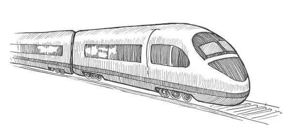 Resim illüstrasyon tren — Stok fotoğraf