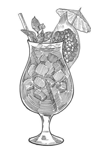 Malerei Illustration Cocktail — Stockfoto