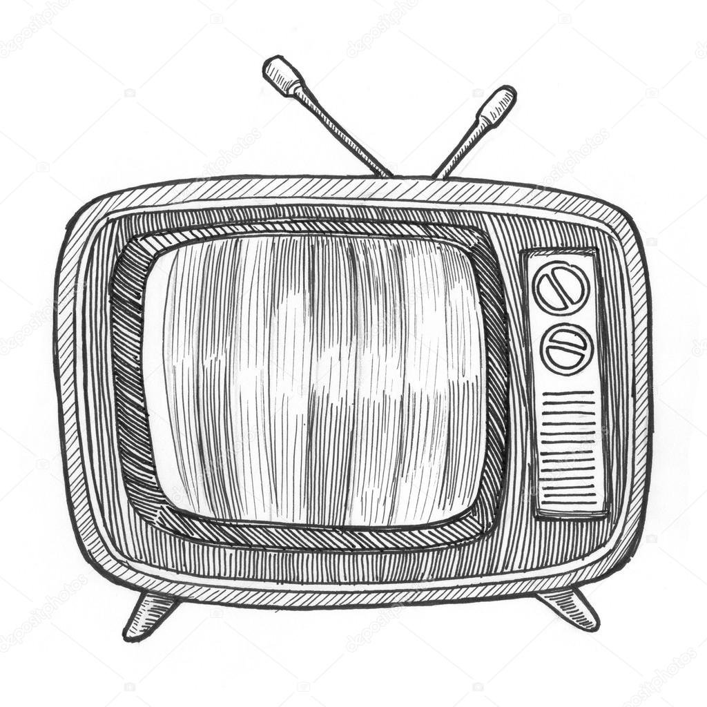 retro vintage old-fashioned  tv