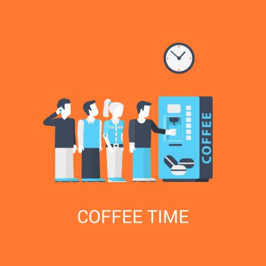 İş kahve molası kavramı