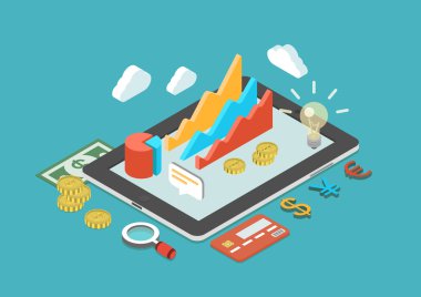 isometric business analytics