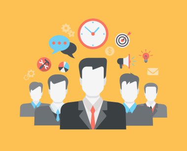 young businessmen and creative icon